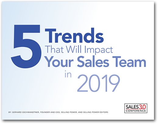 5 Trends That Will Impact Your Sales Team in 2019