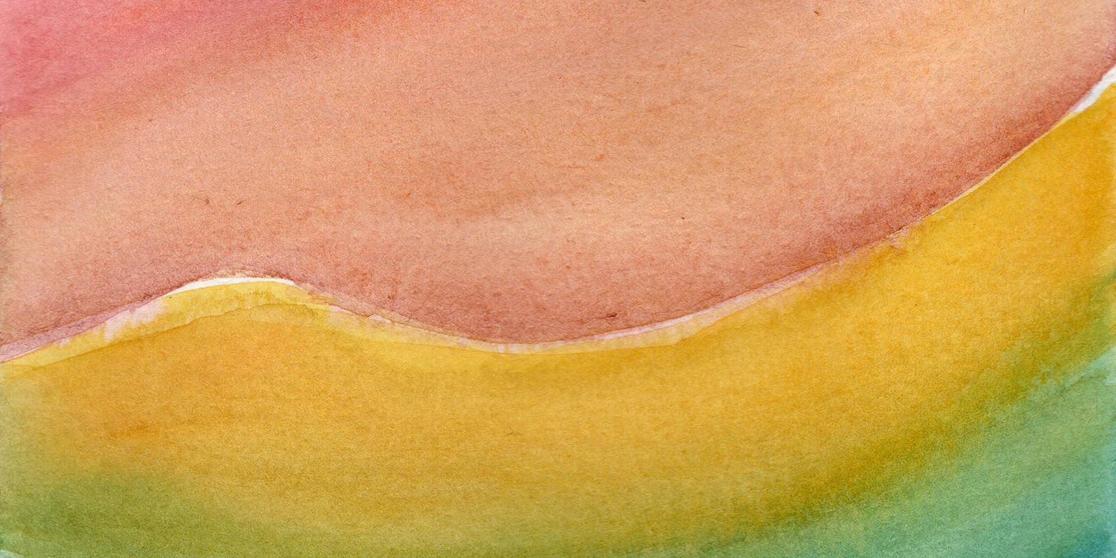 Red, yellow and green watercolors.