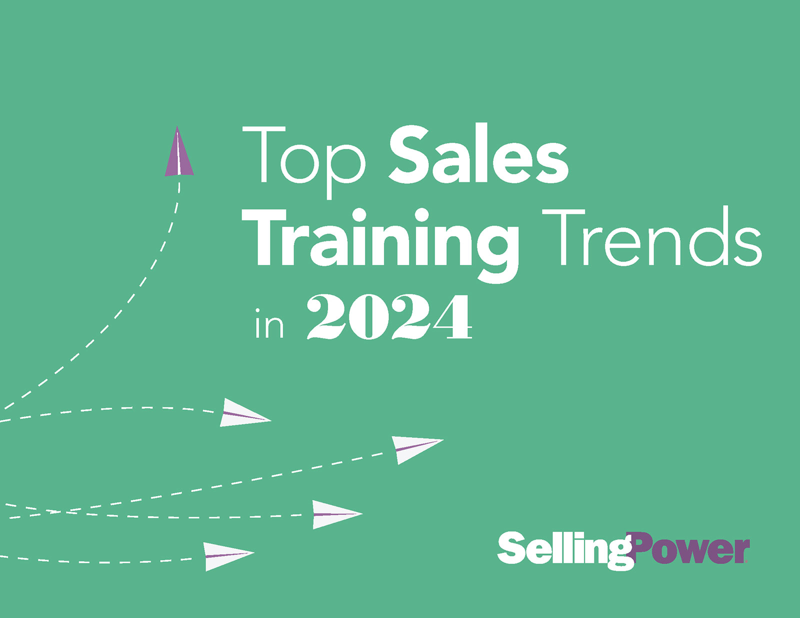 Cover for Top Sales Training Trends in 2024 eBook