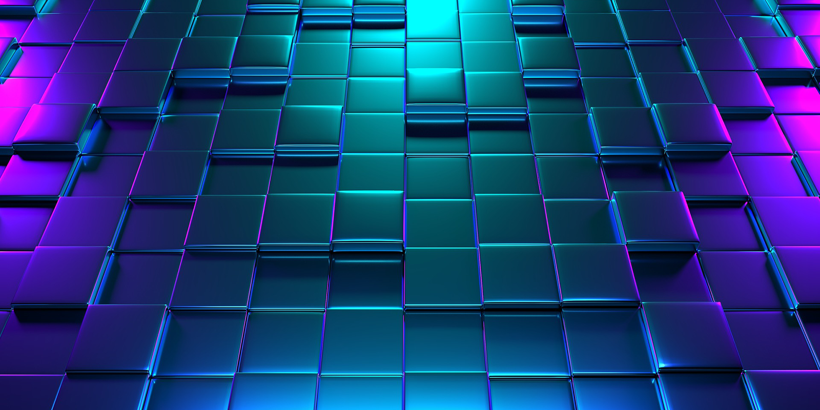 A mixture of futuristic looking tiles.